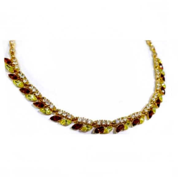 “Vintage Signed Bogoff”Couture Crystals Parure Necklace - Picture 2 of 7